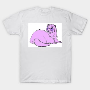 Feisty Ferret Lavender T-Shirt